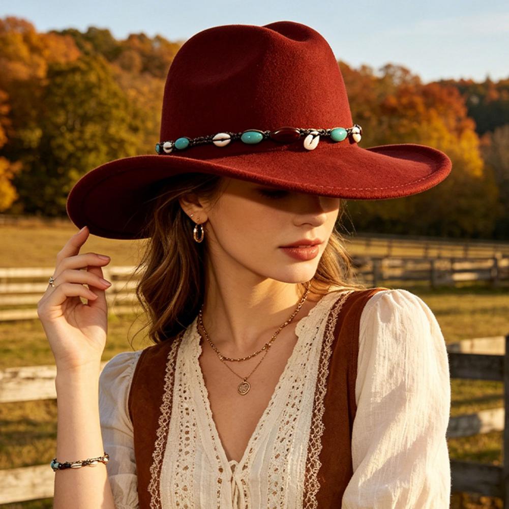 Western Cowboy Style Hat Wool  - Fedora Hat Wool recension och pris