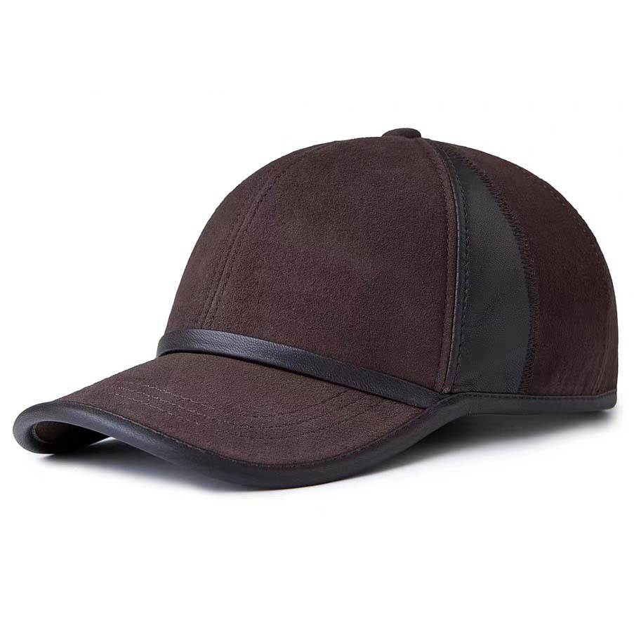 Hat For Man Genuine Suede Leat - Baseball Cap Structured recension och pris