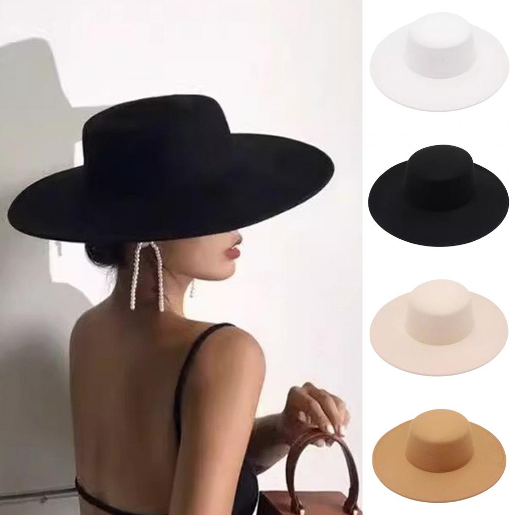 Wide Brim Fedora for Women Ver - Fedora Hat Wool recension och pris