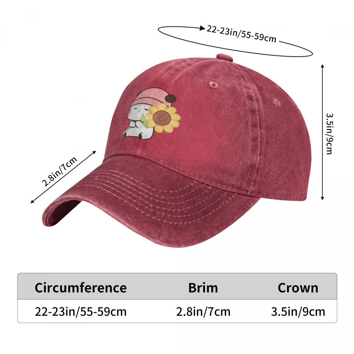 Washed Men's Baseball Cap Sunf - Golf Cap Dad recension och pris