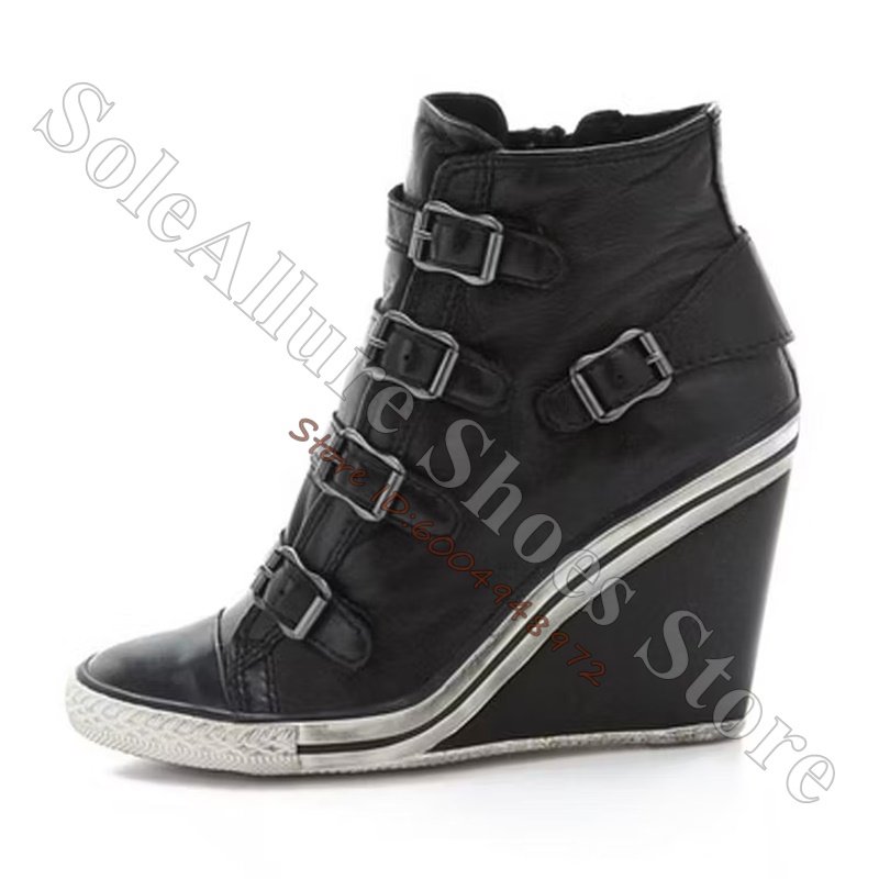 Grey Multi Buckle High Top Wed - Running Cap Lightweight recension och pris